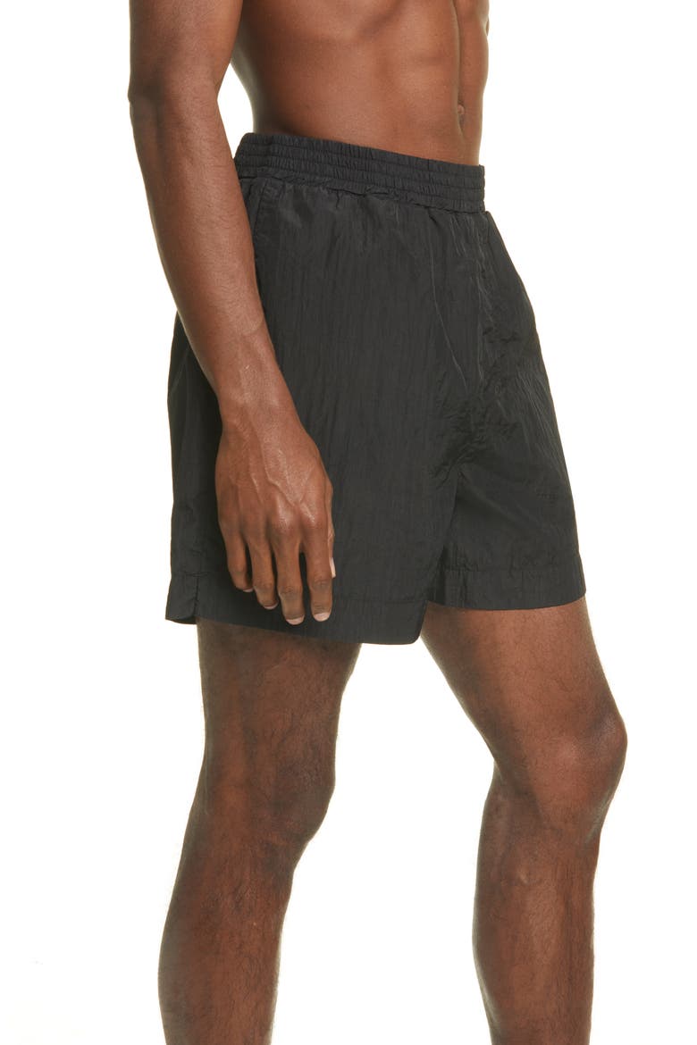 Garment Dyed Swim Trunks, Alternate, color, BLACK