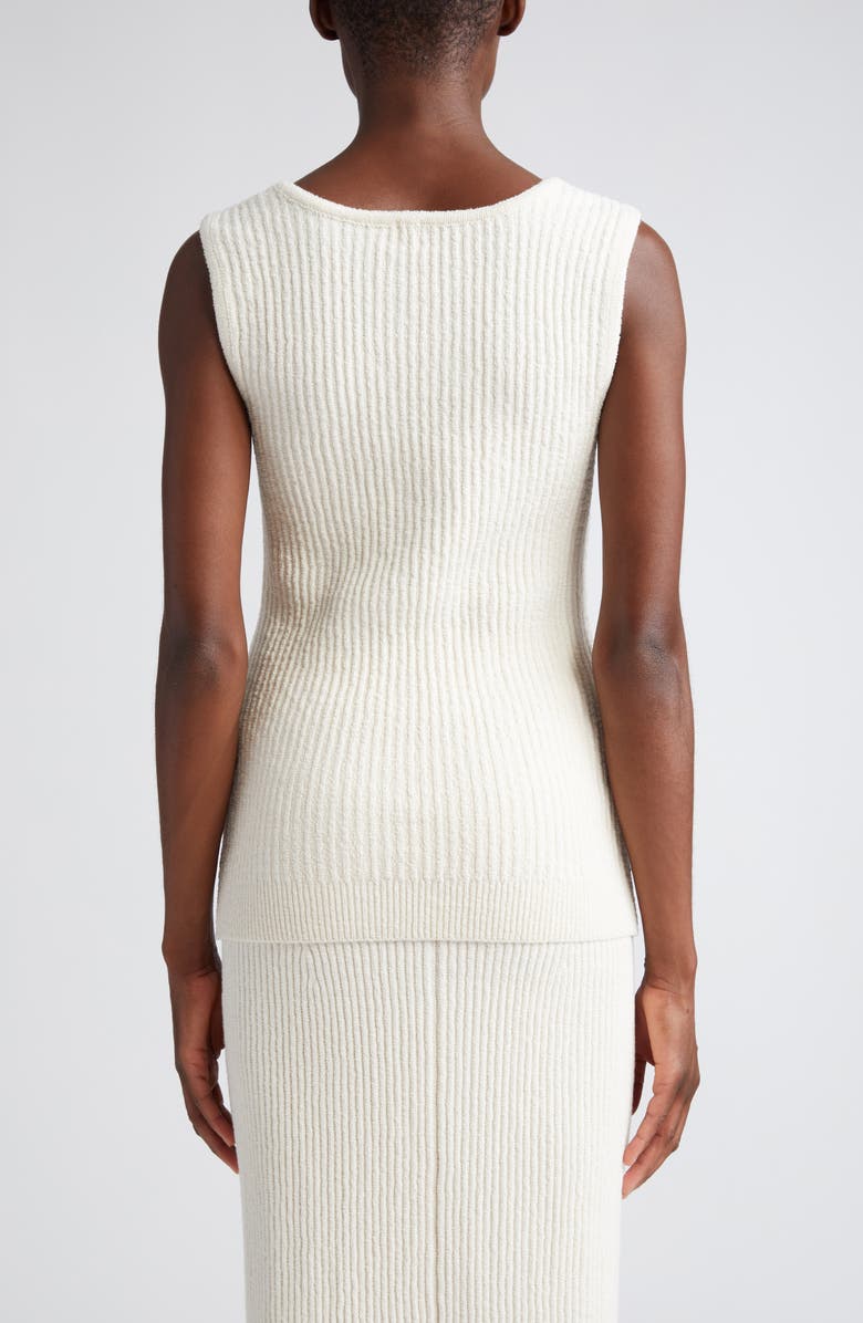 TOTEME Bouclé Rib Sweater Tank, Alternate, color, 