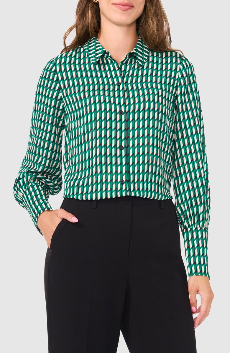 Halogen<sup
®</sup
 Woven Button Front Shirt, Main, color, 