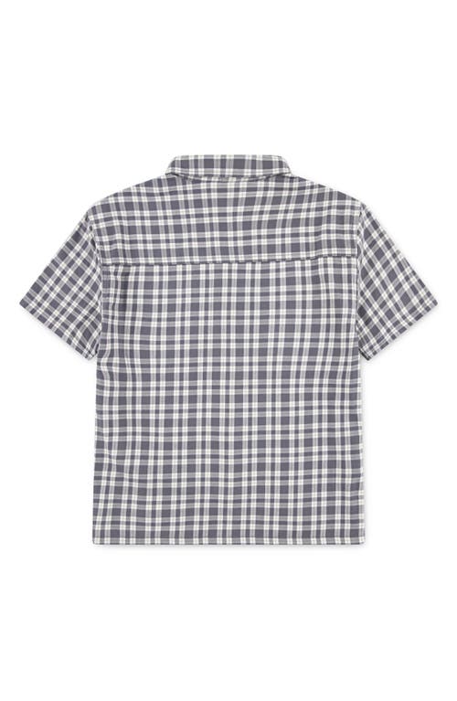 Abercrombie Kids Kids' Simple Life Plaid Cotton Button-up Shirt In Black