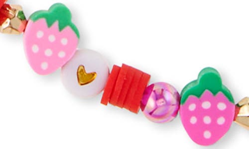 CAPELLI NEW YORK CAPELLI NEW YORK KIDS' ASSORTED 7-PACK STRAWBERRY BRACELET & NECKLACE SET