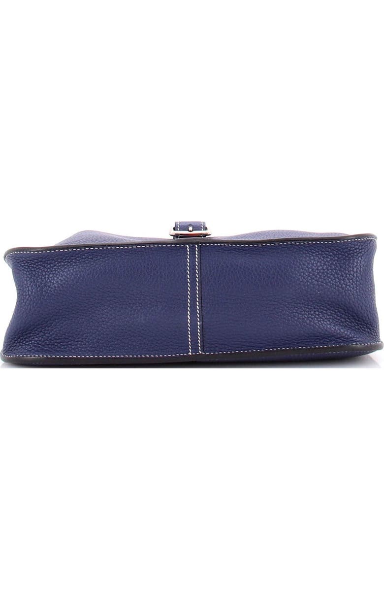 Pre-Owned Hermes Halzan Bag Clemence 31, Alternate, color, Bleu De Malte