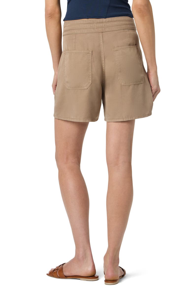 Hudson Jeans Pieced Waist Denim Shorts, Alternate, color, Desert Taupe