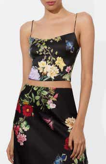 Alice + Olivia Saylor Bustier Crop Camisole
