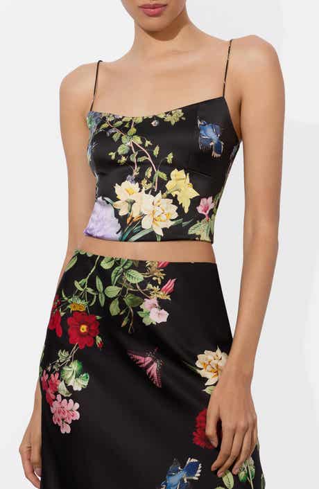 Alice + Olivia Saylor Bustier Crop Camisole