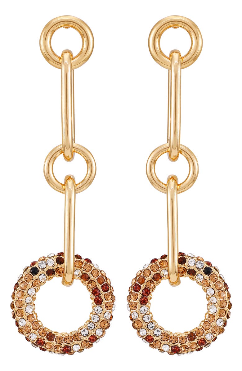 Vince Camuto Link Drop Earrings, Main, color, Gold Tone