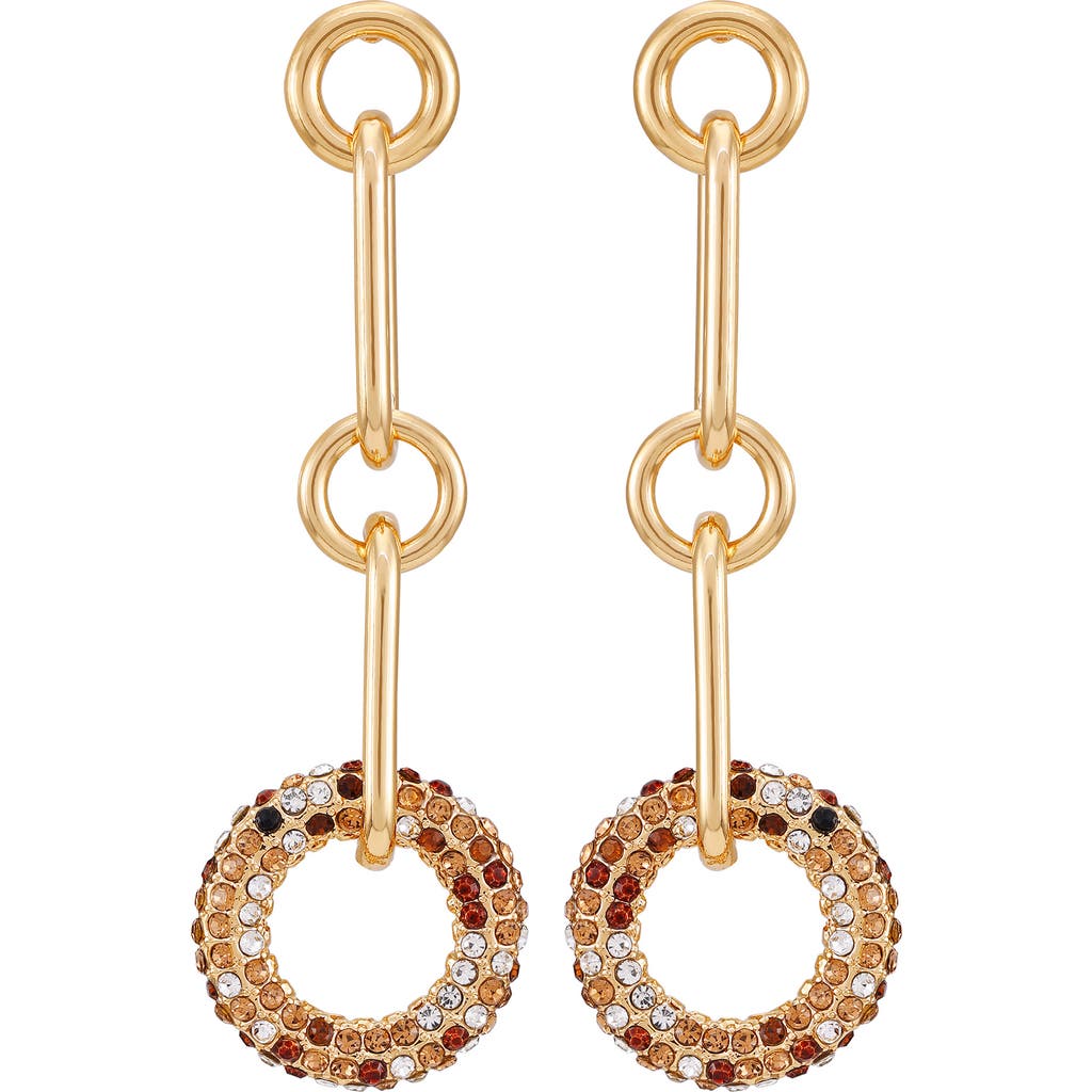 Vince Camuto Link Drop Earrings In Gold Tone
