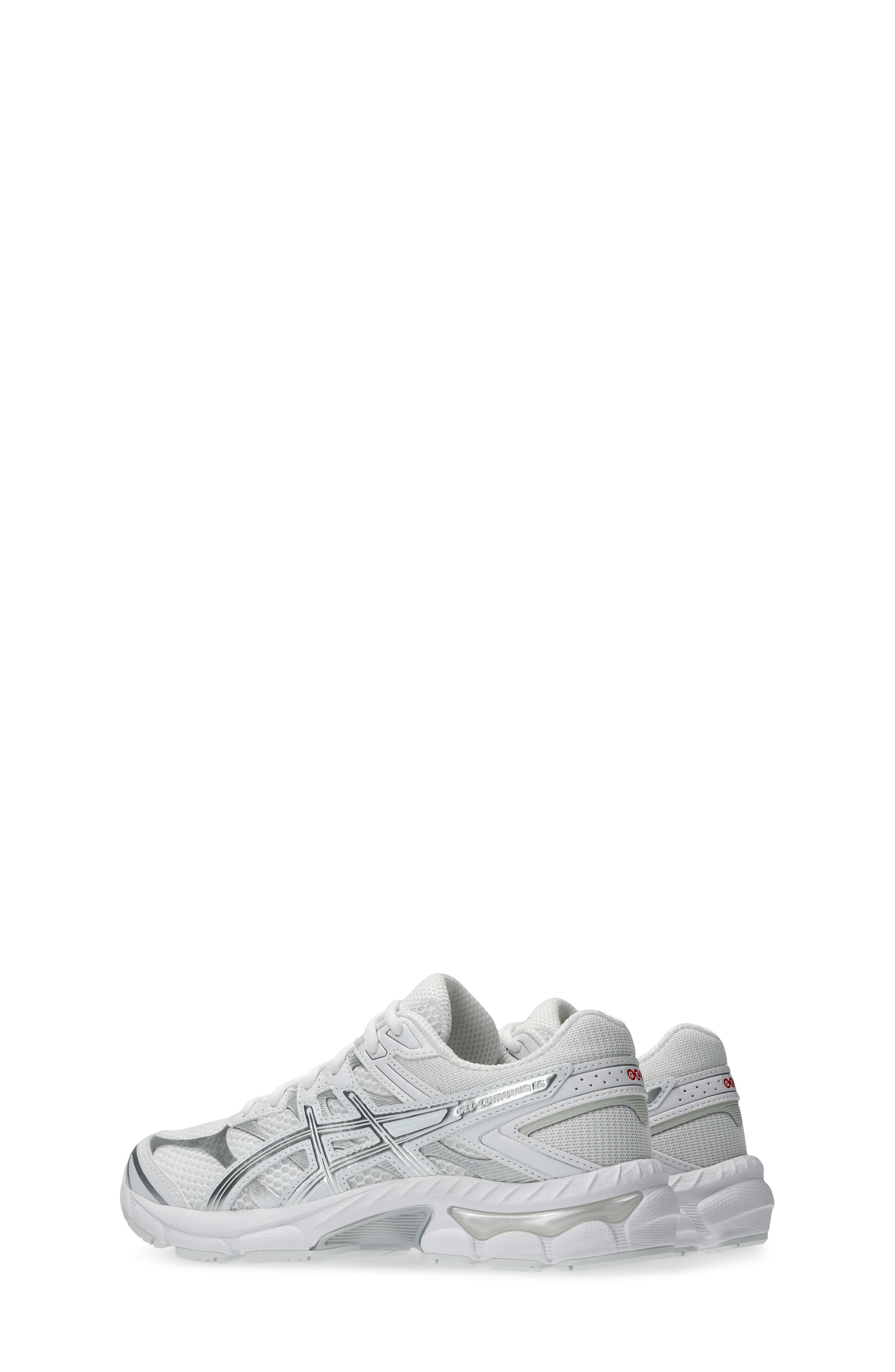 Kids' GEL-CUMULUS 16 PS Running Shoe, Alternate, color, WHITE/PURE SILVER