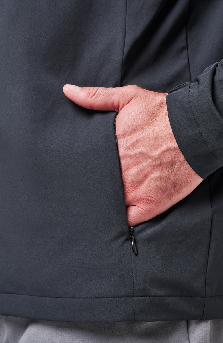 TravisMathew Tech Full Zip Hoodie, Alternate, color, Black