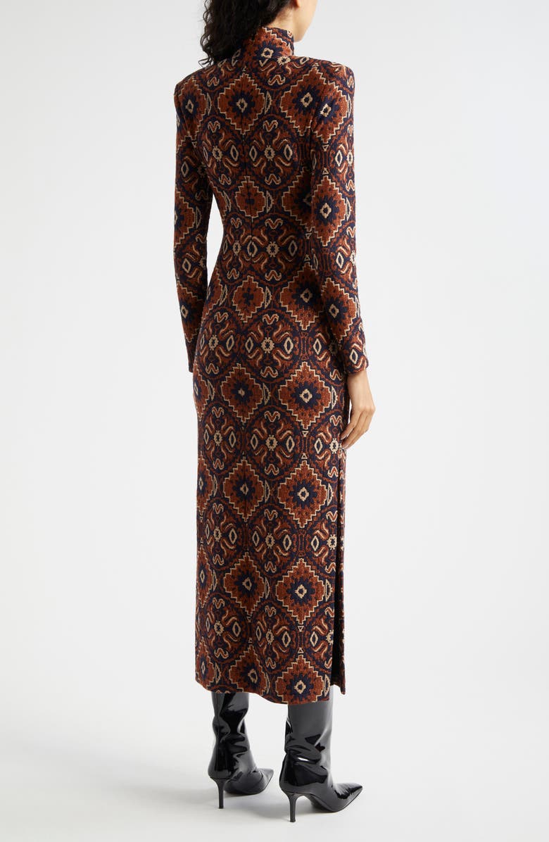 Smythe Side Slit Long Sleeve Maxi Dress, Alternate, color,