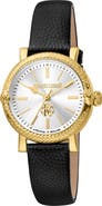 Roberto Cavalli by Franck Muller Snakeskin Embossed Leather Strap Watch, 30mm