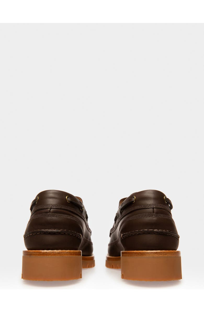 Bally Tristan Leather Moccasin, Alternate, color, Brown