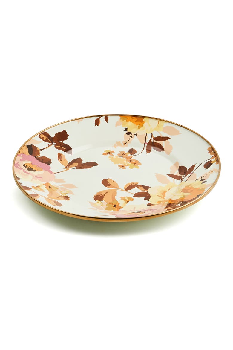 Wild Rose White Dinner Plate, Alternate, color, WILD ROSE