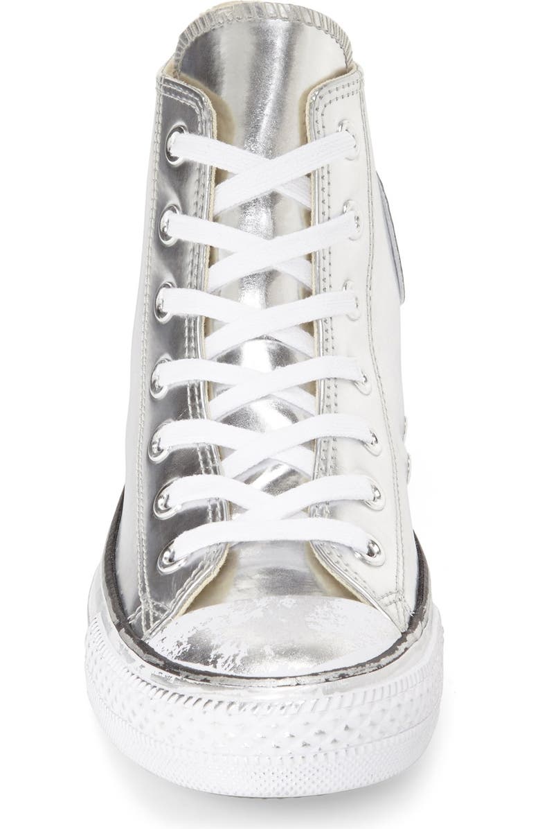 Converse Chuck Taylor<sup>®</sup> All Star<sup>®</sup> 'Metallic' High Top Sneaker, Alternate, color,
