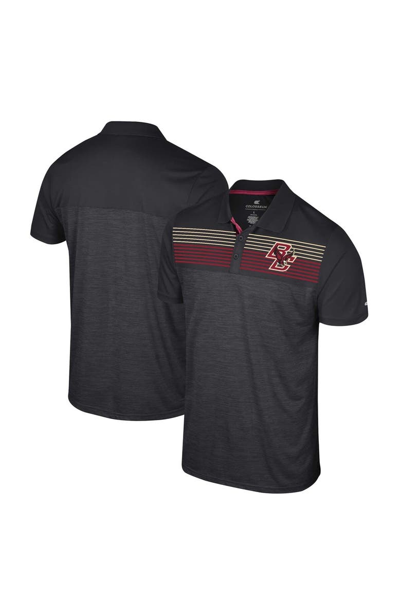 COLOSSEUM Men's Colosseum Black Boston College Eagles Langmore Polo, Main, color, Black