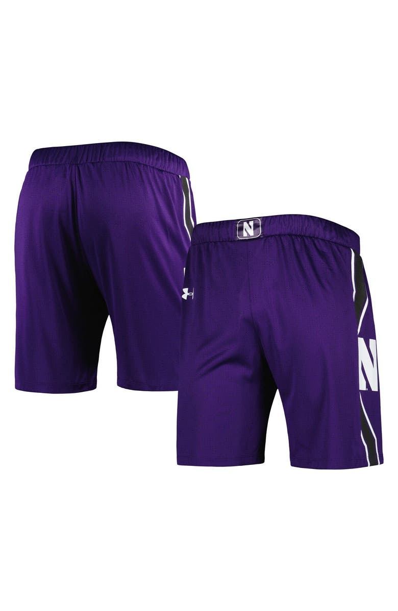 Under Armour Men's Under Armour Purple Northwestern Wildcats Logo Replica Basketball Shorts, Main, color, Purple
