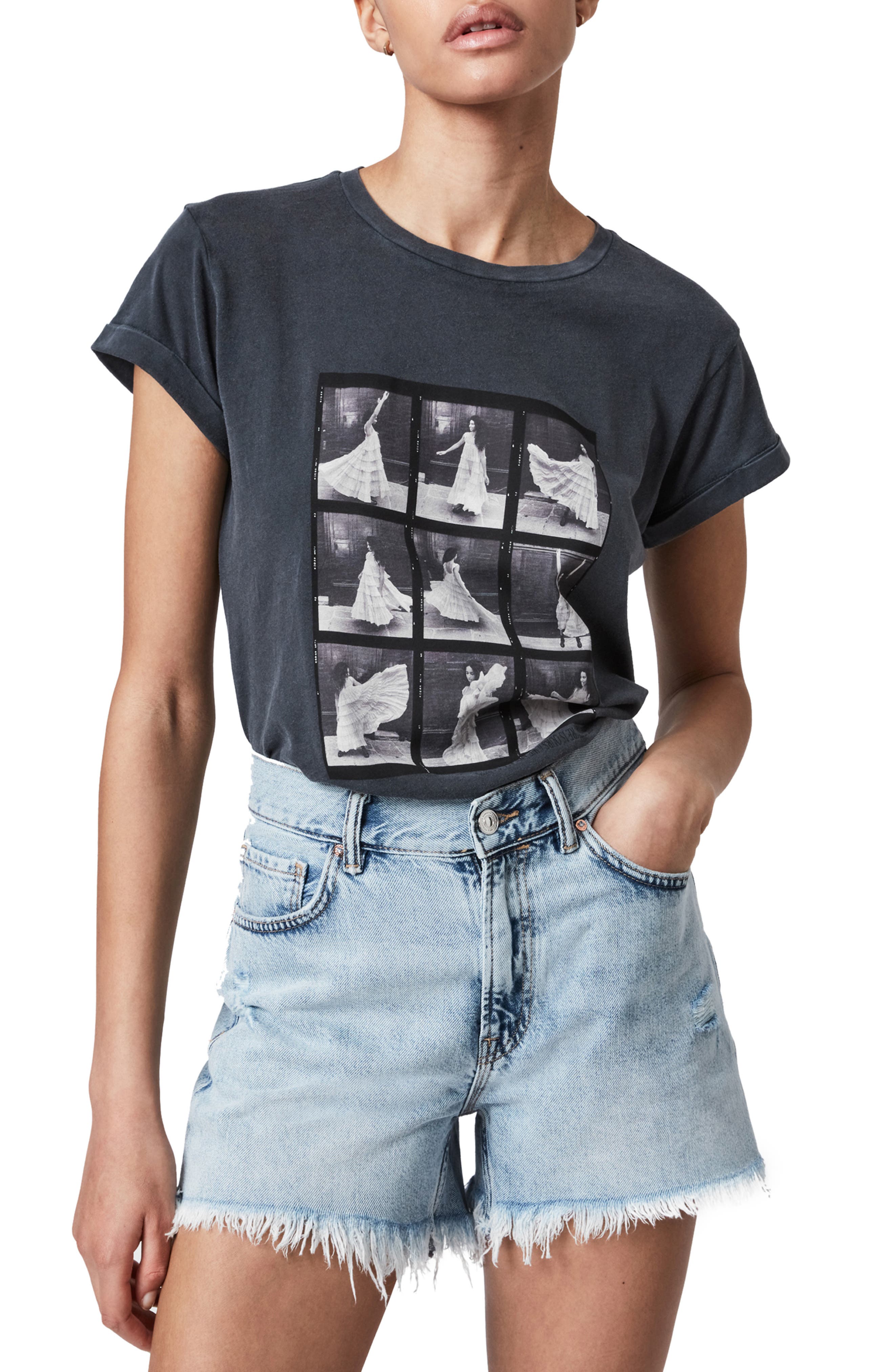 AllSaints Livo Anna Graphic Tee (Women) | Nordstromrack