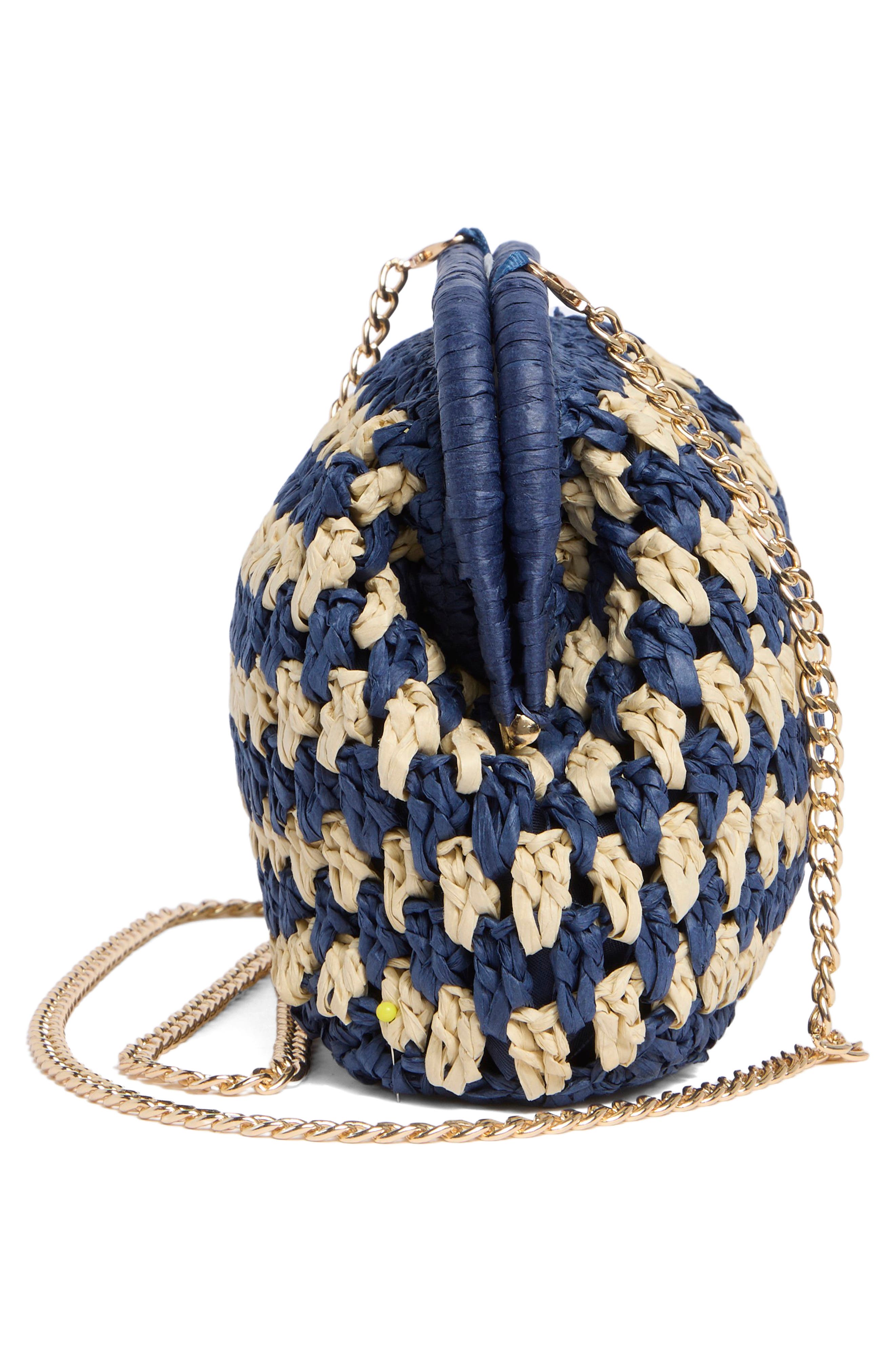 Straw Clutch, Alternate, color, BLUE