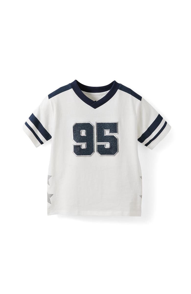 Cotton On Kids Kid's Livvy Lux Short Sleeve Tee, Main, color, Vanilla Love The Game