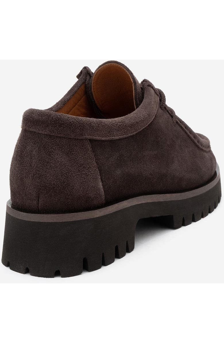 Forever & Always Shoes Talia Leather Lace Up Loafer, Alternate, color, Brown Suede