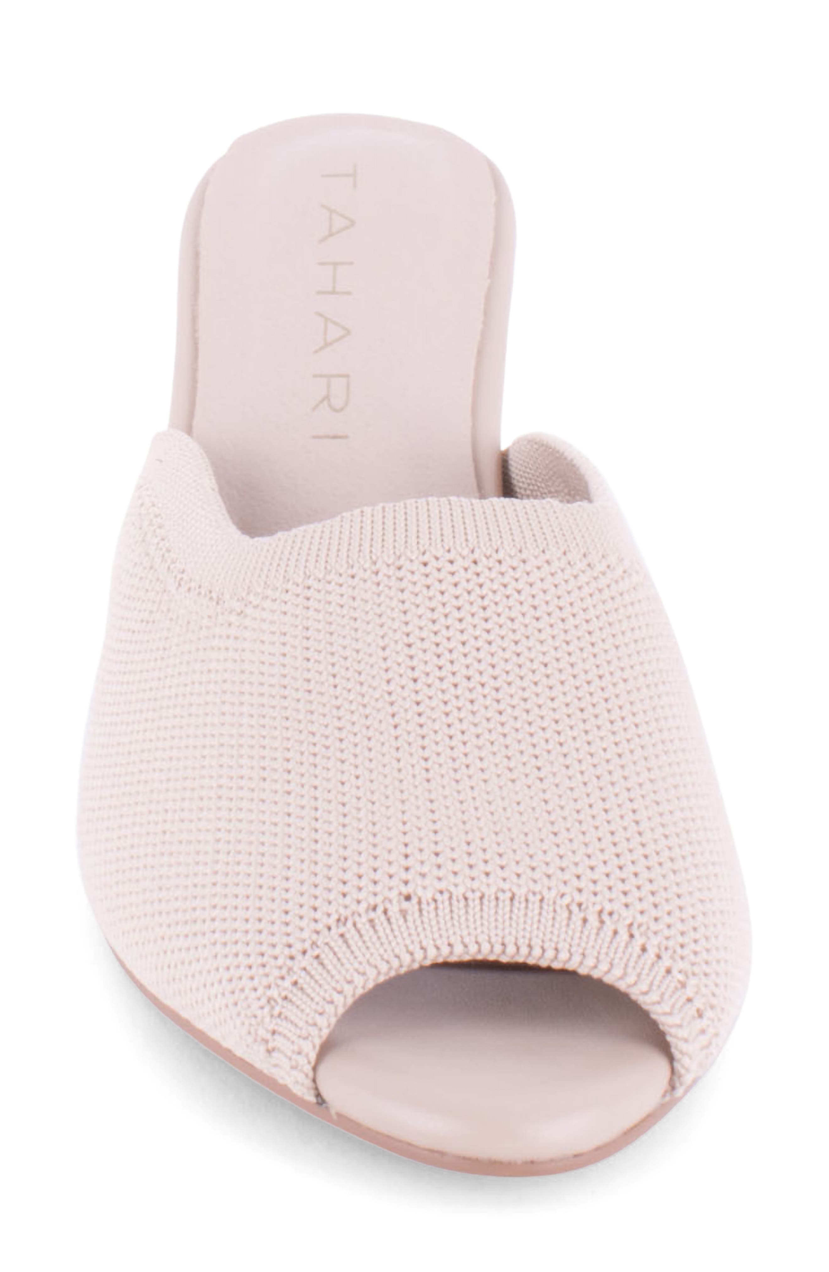 Maui Peep Toe Kitten Heel Slide Sandal, Alternate, color, NATURAL