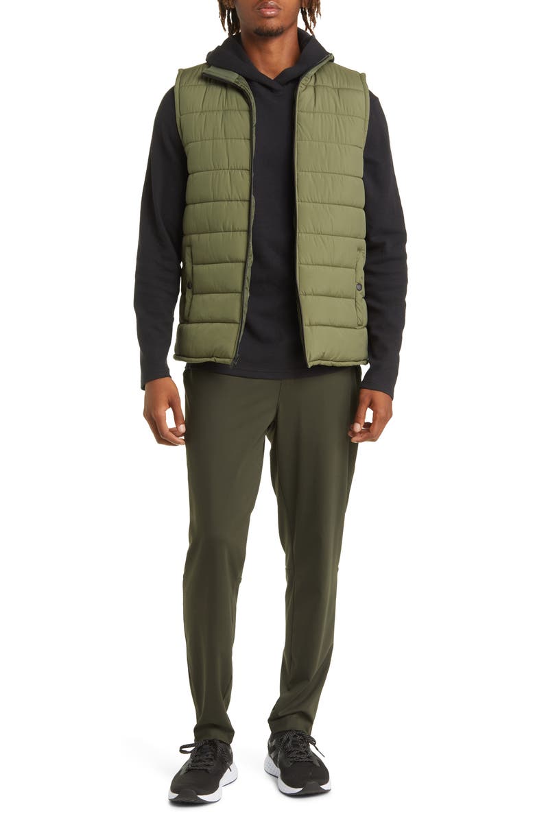 Zella Fireside Waffle Knit Hoodie, Alternate, color, 