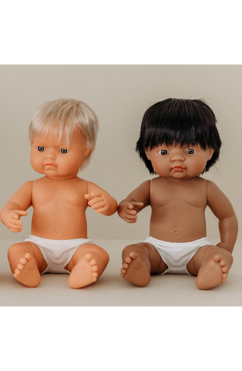 Miniland Baby Boy Doll with Hair - 15", Alternate, color, Medium Skin