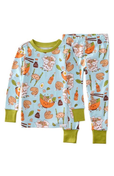 Kids' Zen Print Fitted Organic Cotton Two-Piece Pajamas (Toddler)