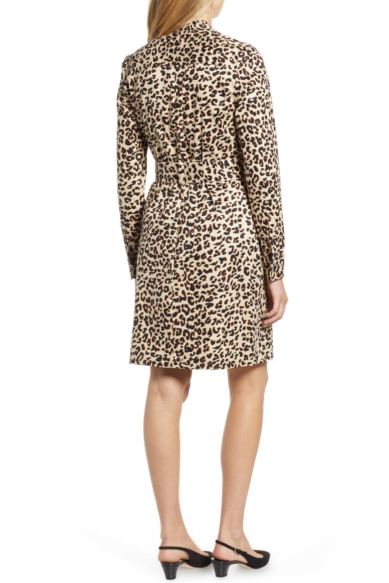 Utility Shirtdress, Alternate, color, BEIGE SHADOW LEOPARD