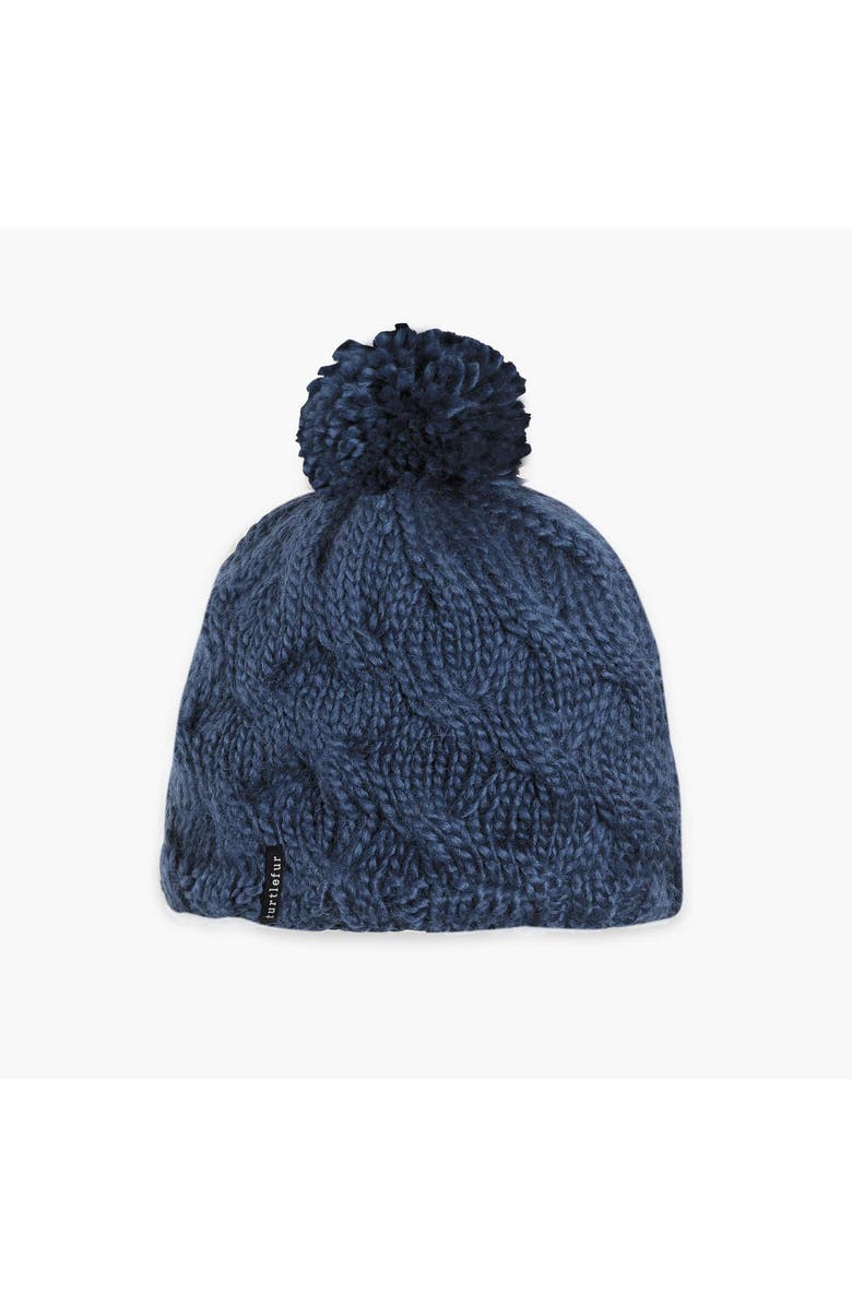 Turtle Fur Wave on Wave Merino Wool Hat, Main, color, Navy