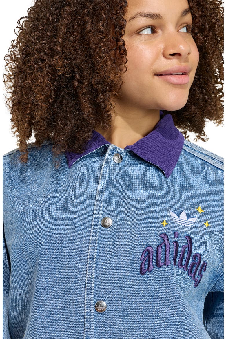 Kids' Originals Rainbow Denim Jacket, Alternate, color, LIGHT DENIM
