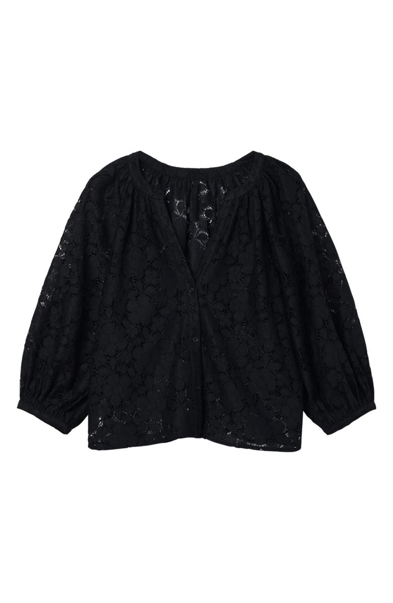 Desigual Floral Lace Blouse, Alternate, color,
