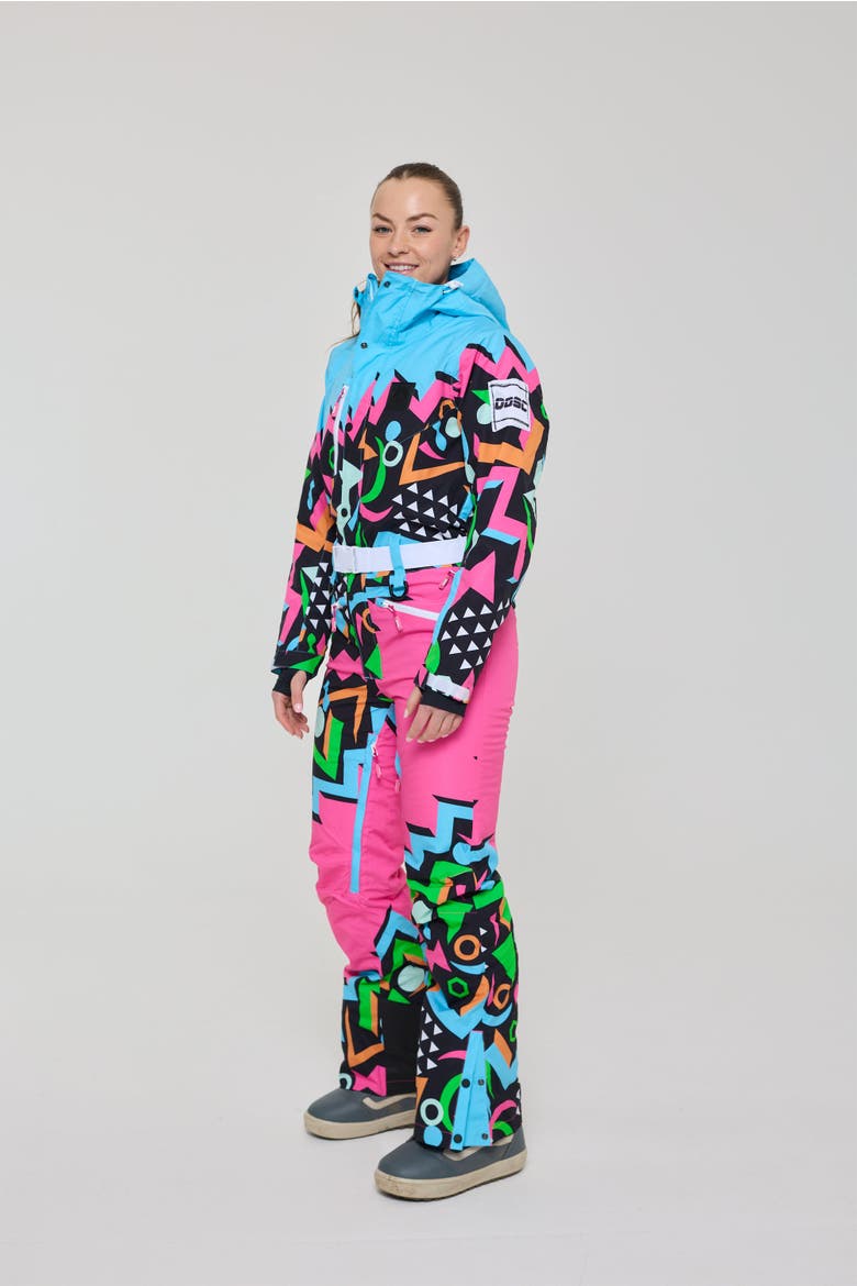 Nutscracker 2.0 Women's Ski Suit, Alternate, color, Black with neon pink