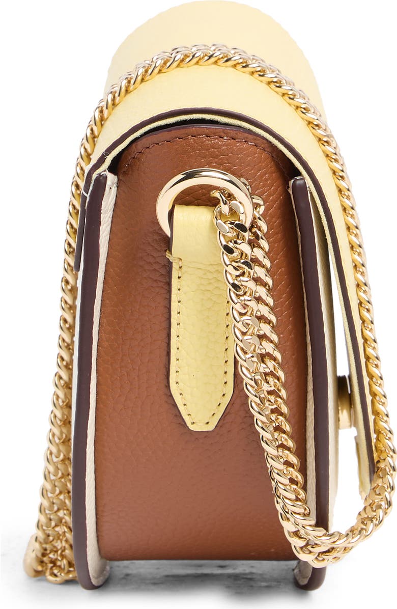 Cole Haan Evie Chain Leather Saddle Bag, Alternate, color,