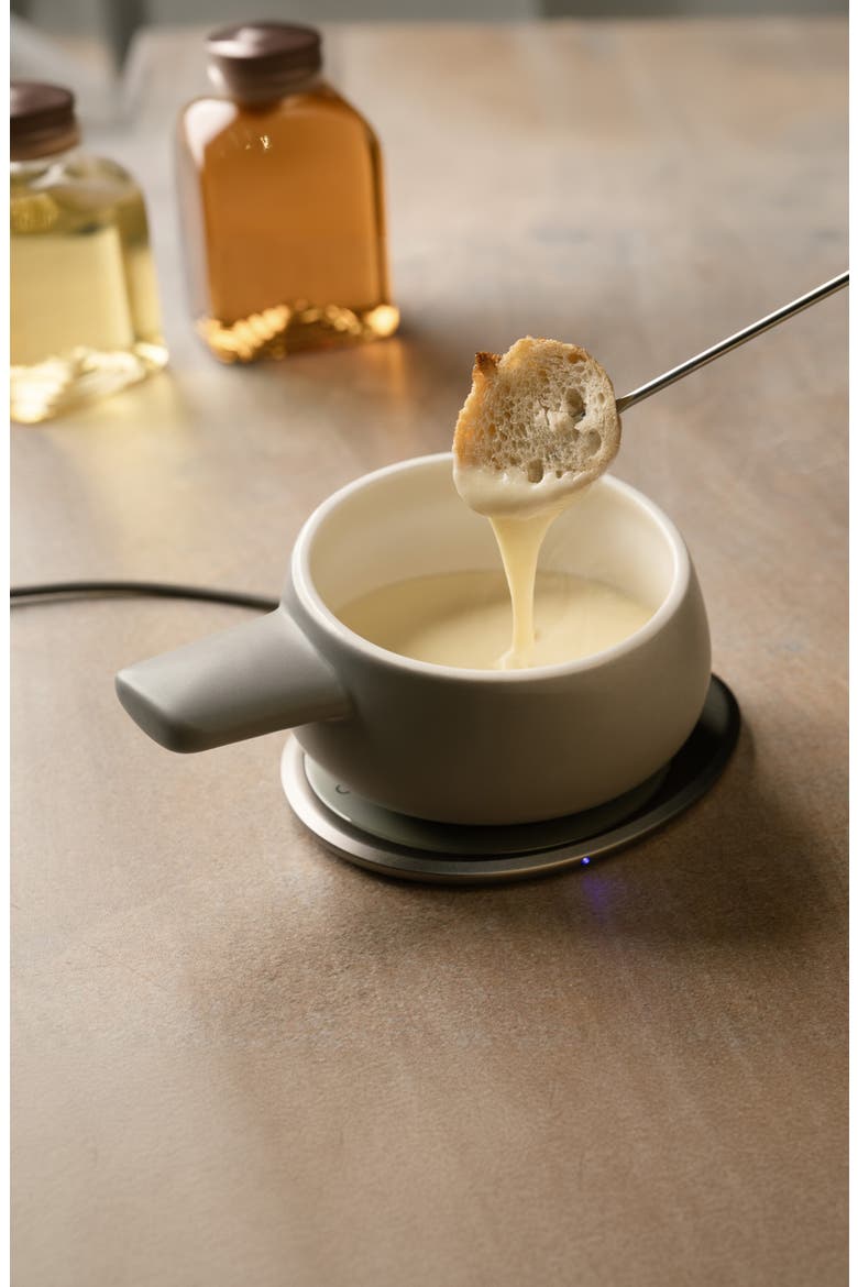 Fondi Self-Heating Fondue Set, Alternate, color, SOFT GRAY