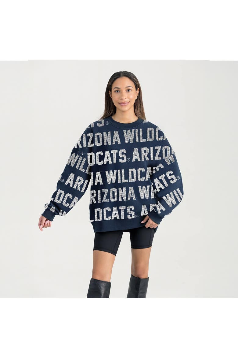 Women's Gameday Couture  Navy Arizona Wildcats Hype Era Sweatshirt, Main, color, Navy