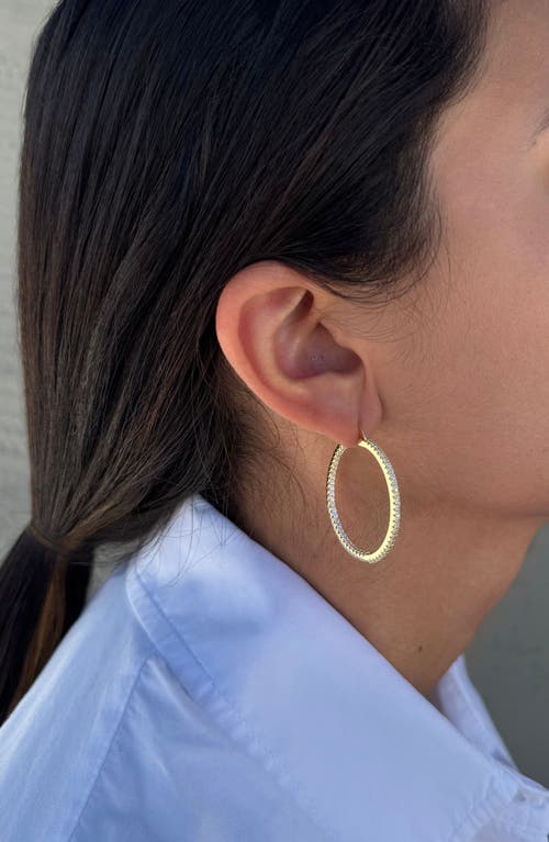 Adornia Pavé Cz Infinity Hoop Earrings In Gold