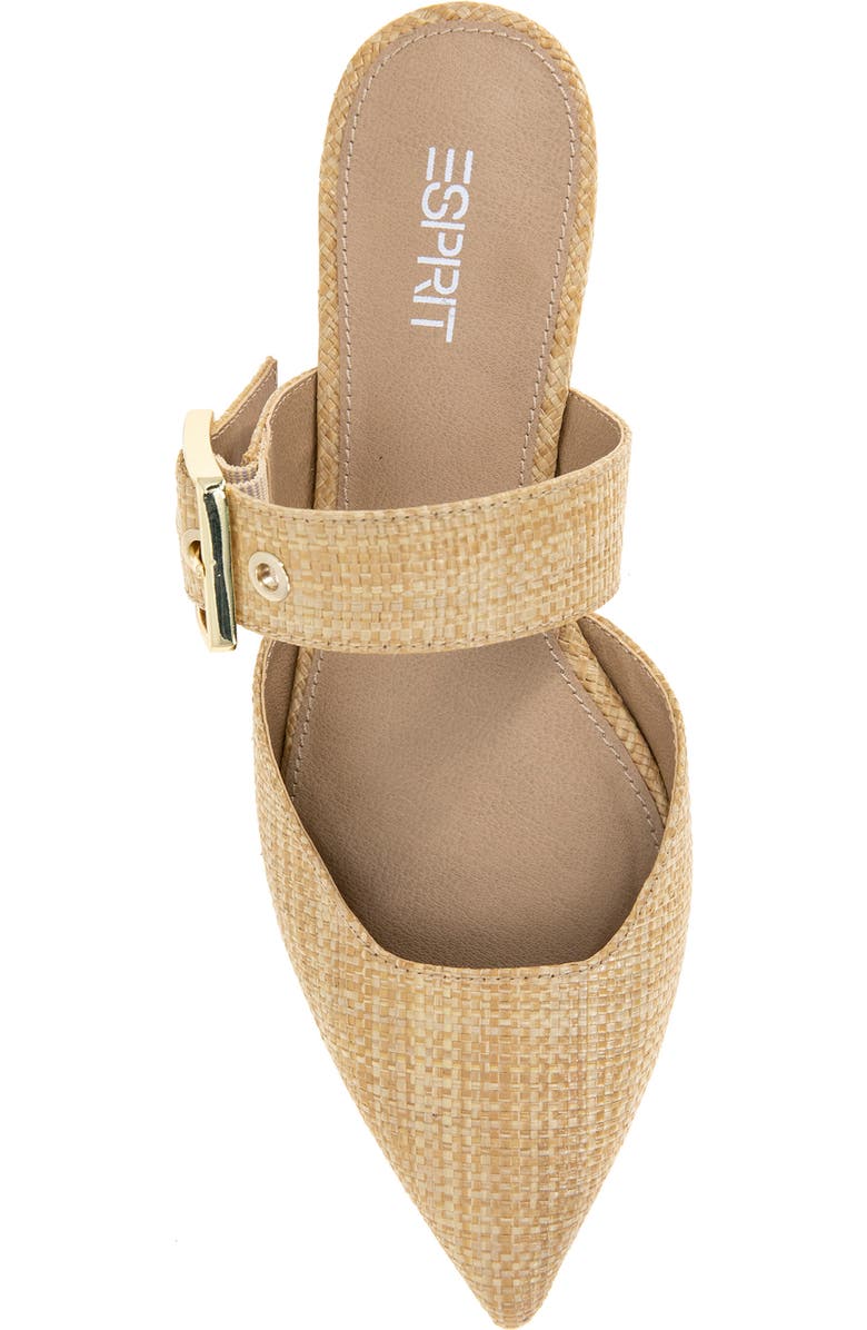 Esprit Alaina Buckle Strap Mule, Alternate, color, Natural Raffia