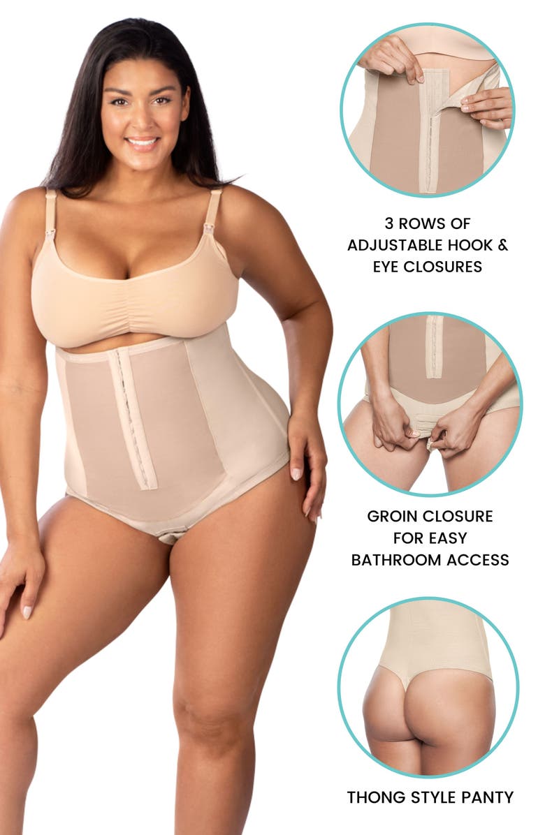 Bellefit Postpartum Corset Thong Girdle, Alternate, color, 