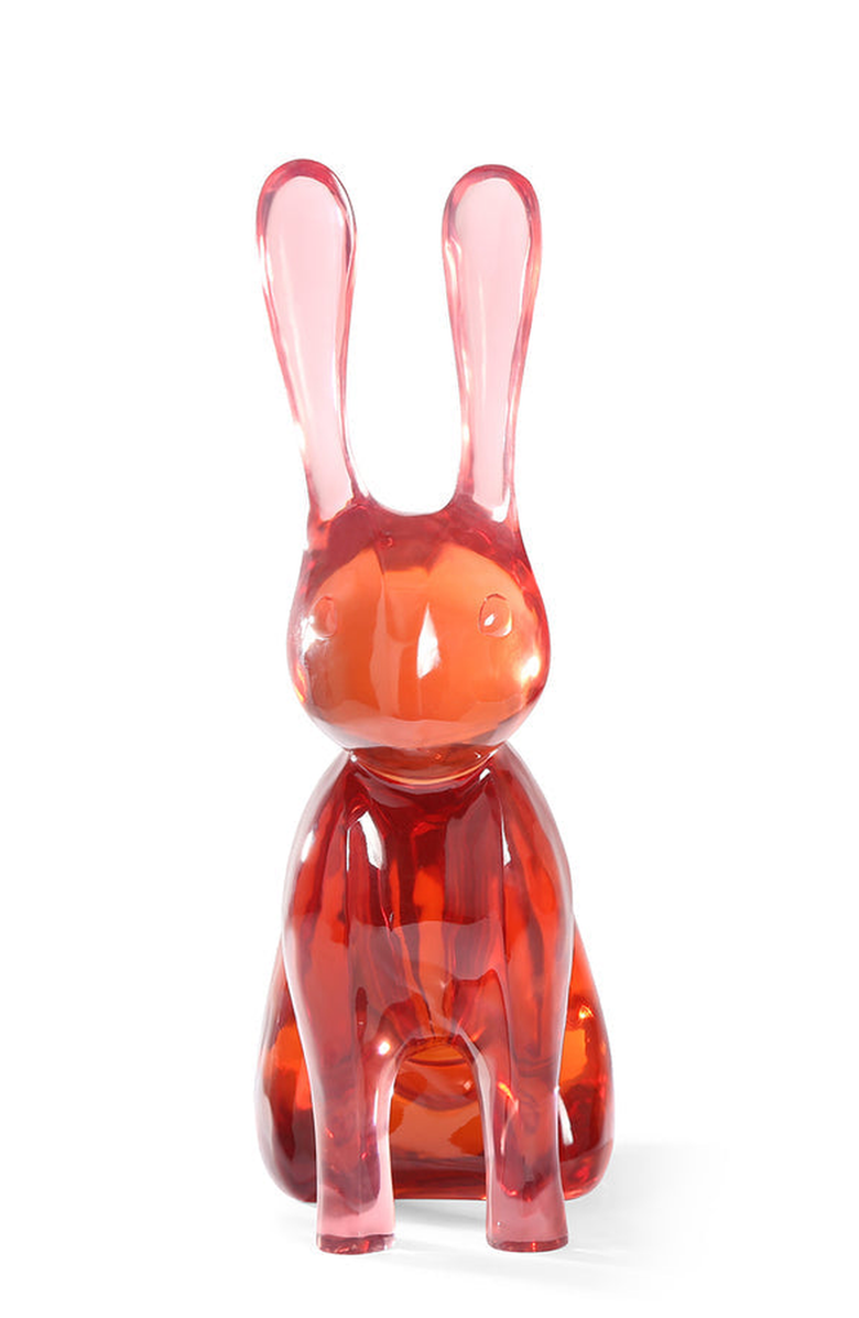 Jonathan Adler Acrylic Rabbit Sculpture, Main, color, 