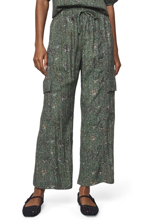 Versailles Floral Drawstring Cargo Pants