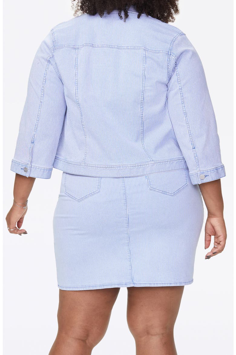 Stripe Slim Trucker Jacket, Alternate, color, TRELLA