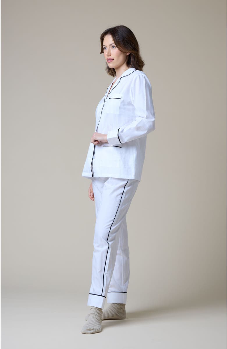 KIP Premium Cotton Pajama Set, Alternate, color, Monochrome