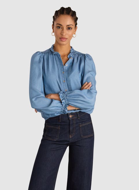 Zoe Frill Neck Blouse