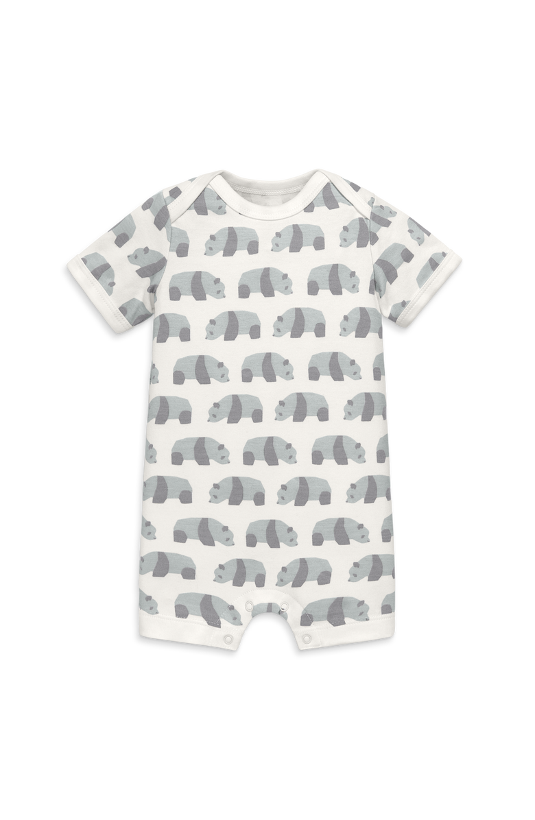 Primary Organic Animal Friends Babysuit Shortie, Main, color, 