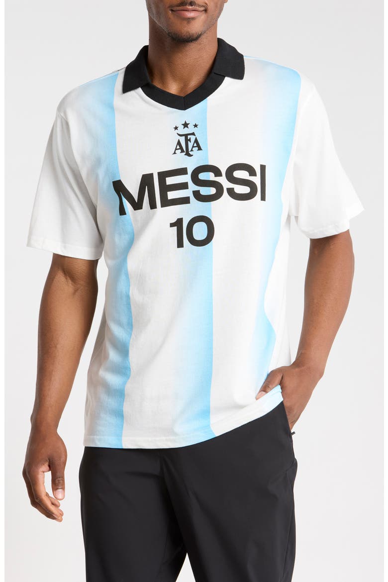 Argentina Messi Cotton Jersey, Main, color, WHITE