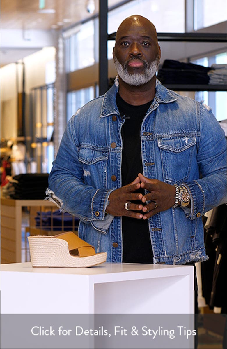 Porto Espadrille Platform Wedge Slide Sandal, sales video thumbnail