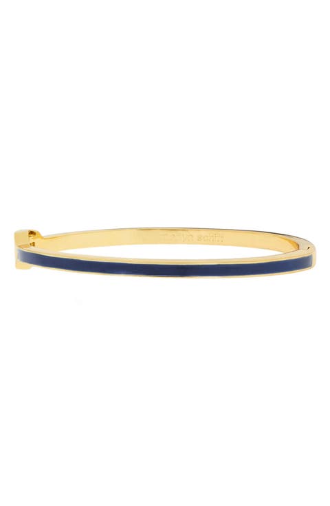 Thin Enamel Hinge Bracelet