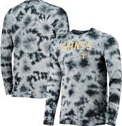 New Era Men's New Era Black New Orleans Saints Tie-Dye Long Sleeve T-Shirt