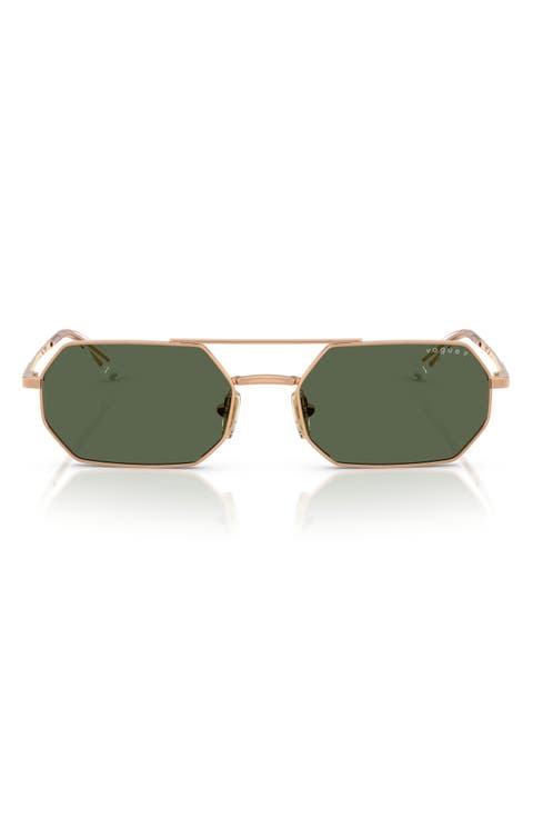 55mm Polarized Irregular Sunglasses
